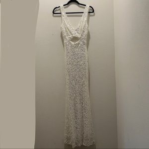 Betsy & Adam White dress size 4